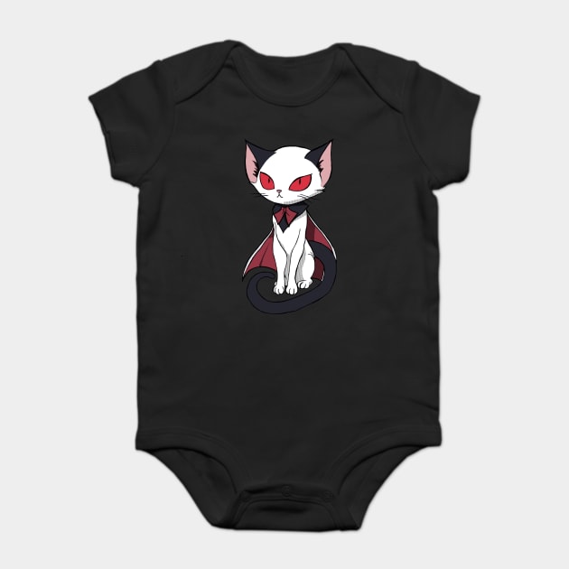 Vampire Cat Baby Bodysuit by CreativeSage